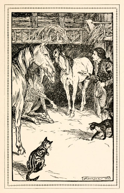 Arthur-Rackham-Gulliver-has-the-honour-of-being-questioned-by-his-masters-guests-from-Part-IV-A