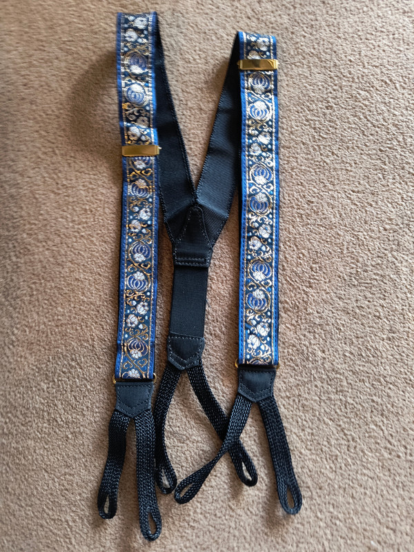 Blue Pattern Braces