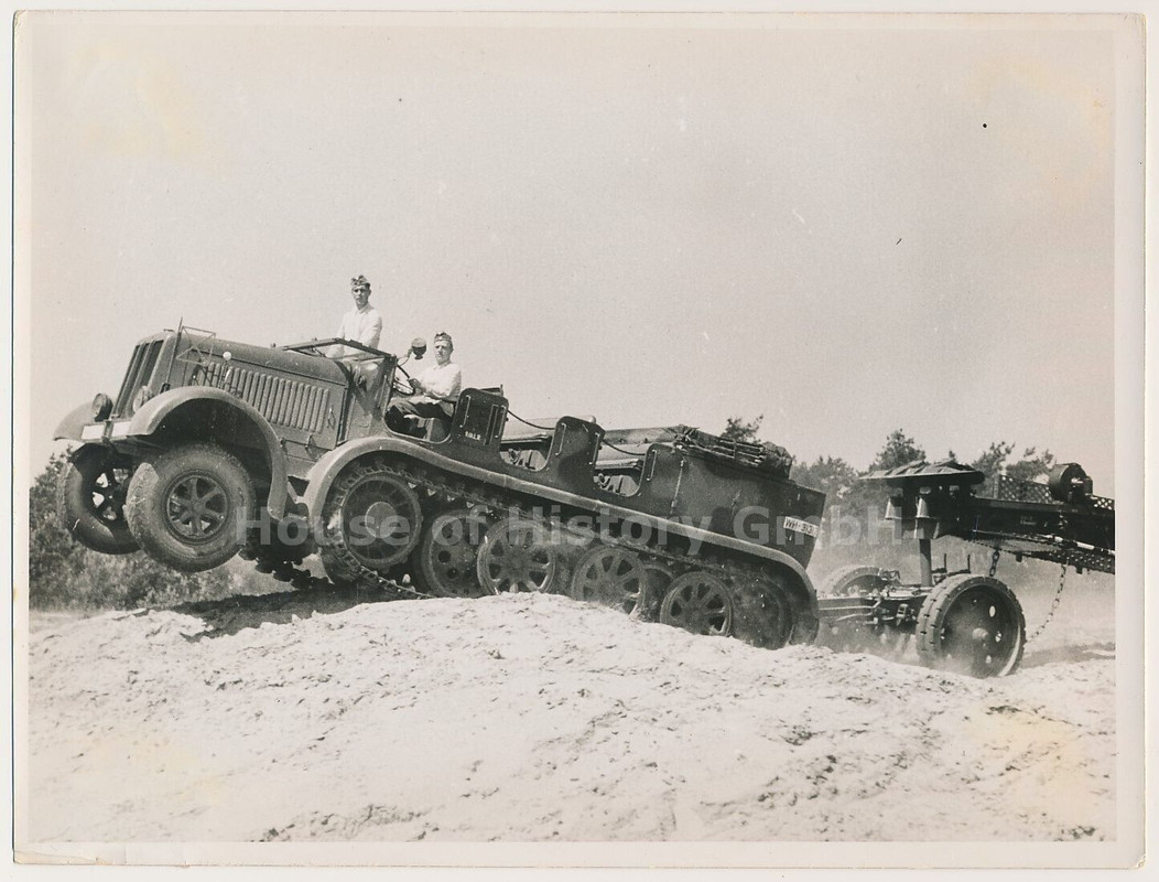 Foto, Artillerie Lehr Regiment, Erprobung, 8to Halbkette, Zugmaschine (9)