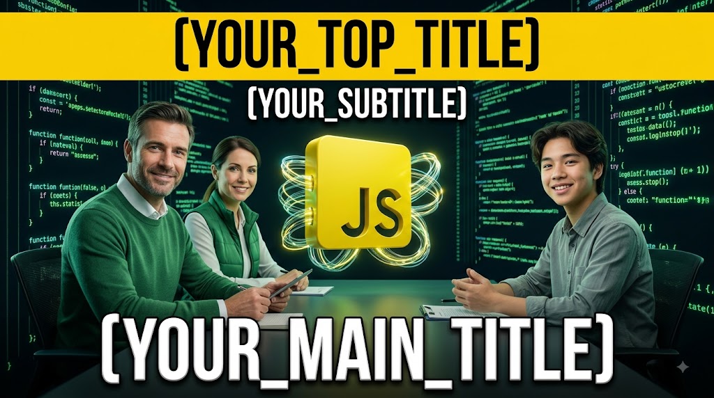 AI-generated example result for the youtube-thumbnail prompt: Coding & Programming YouTube Thumbnail AI Prompt #95 – Single-Scene Composition