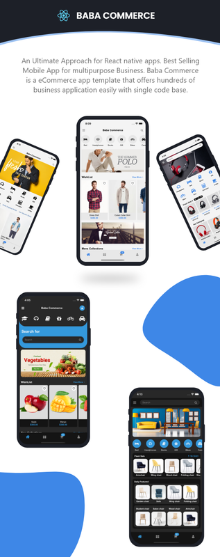 Apps Shop UI kit (POS) - React Native & Ionic Angular E-Commerce Templates (Grocery,Food, Fashion) - 2