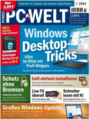 Cover: Pc Welt Magazin Juli No 07 2024