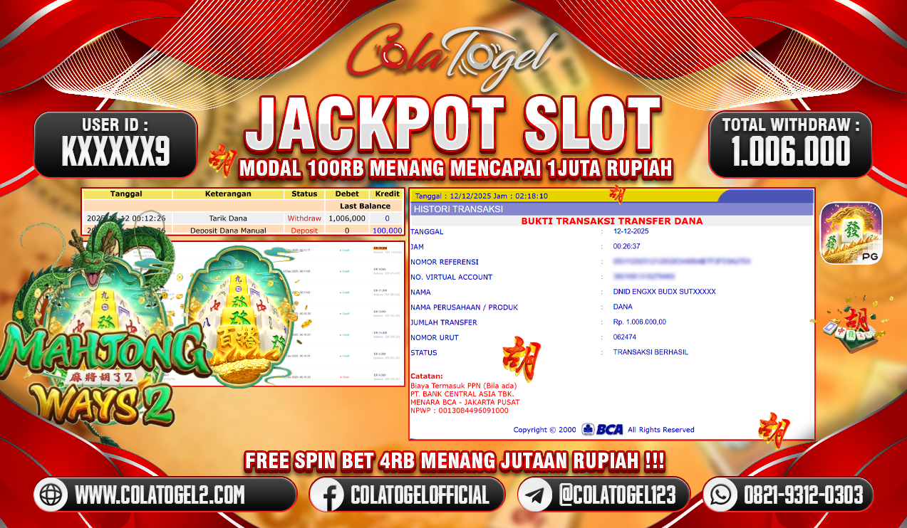 JACKPOT SLOT GACOR!!
