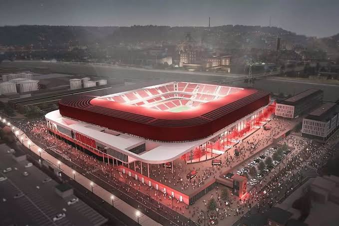 Perspectiva do novo estádio do Flamengo