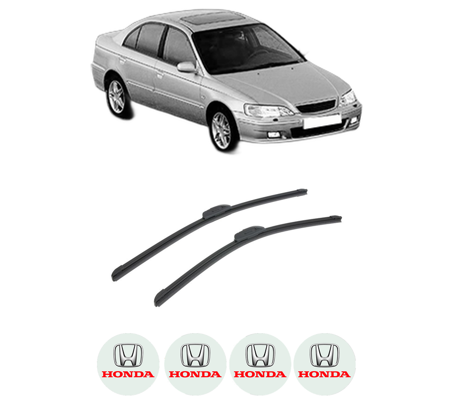 Set stergatoare auto HONDA ACCORD VI (CK, CG, CH, CF, CL) din 1997-2003, pentru parbriz auto, 2 bucati, Bosch Aerotwin Retrofit, din cauciuc siliconat rezistent, 4 Stickere Auto HONDA