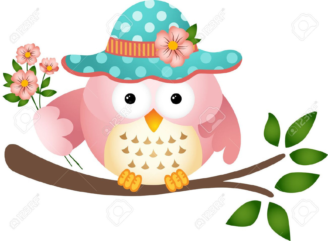 22587643-pink-owl-with-flowers