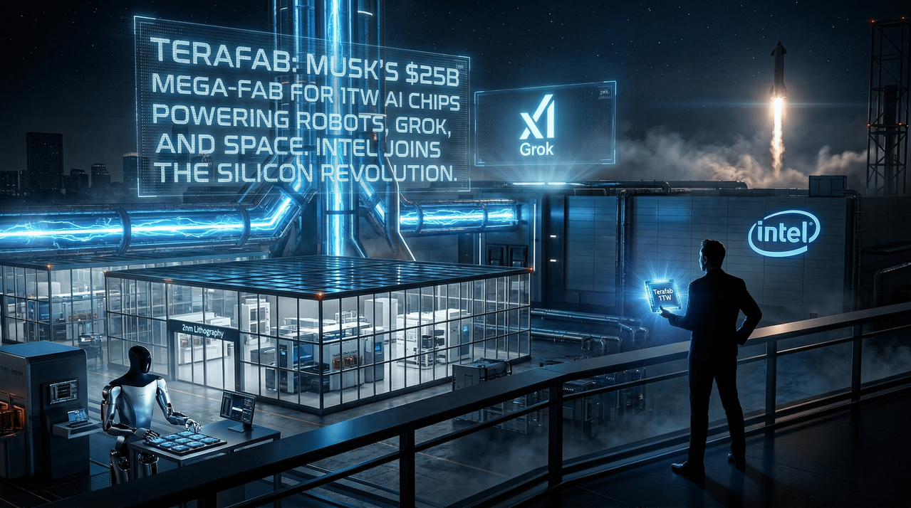 Terafab AI: xAI, Tesla & Intel's 1TW Factory