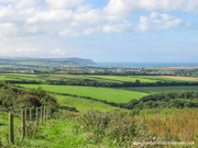 Widemouth Bay and the Atlantic from Hobbacott Down.