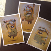 Minions prints by portrait artist Alan Fore