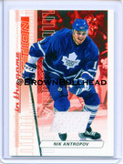 2003-04-ITG-Action-Jerseys-M-001-Nik-Antropov-Toronto-Maple-Leafs-Ruby-500-swatch-white