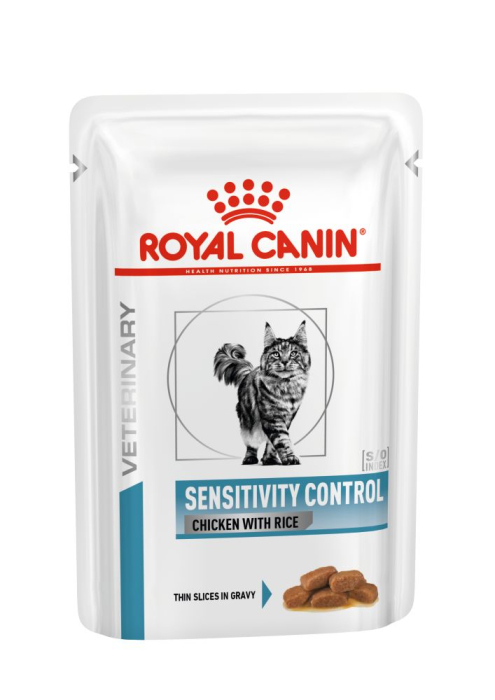 Роял пауч SENSITIVITY CONTROL CAT CHICKEN (шматочки у соусі) 85г