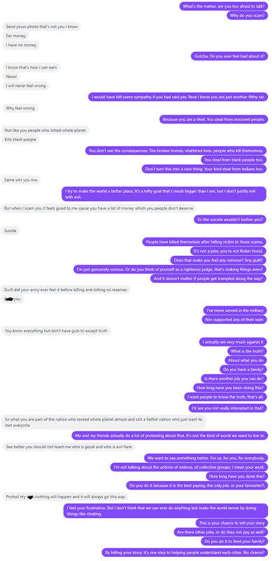 Mind of a scammer