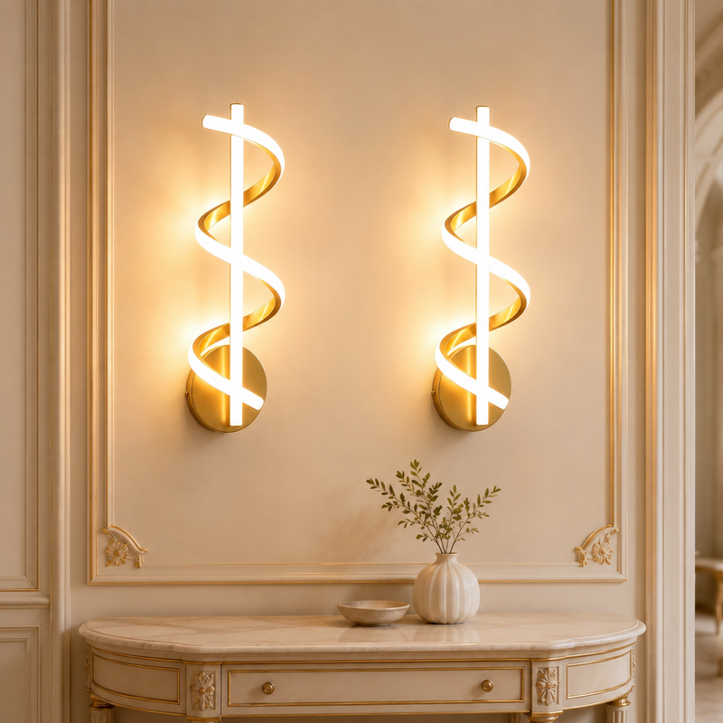 Lot de 2 – Forme spirale pour une décoration harmonieuse
