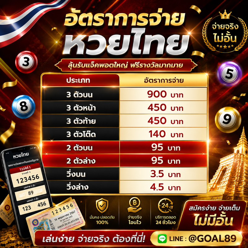 อัตราการจ่าย หวยไทย