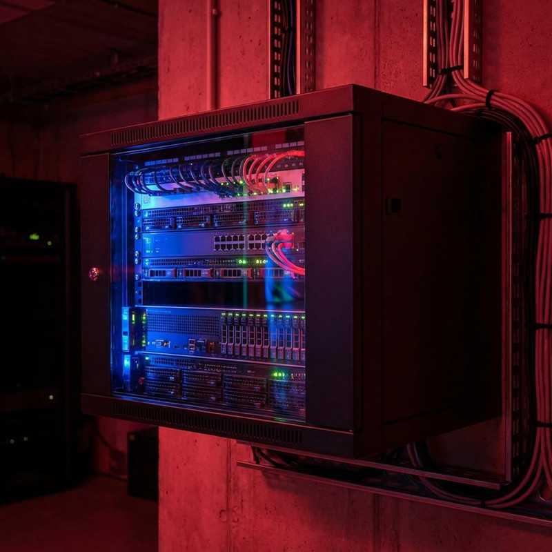 Labgear 6U wall mount network cabinet