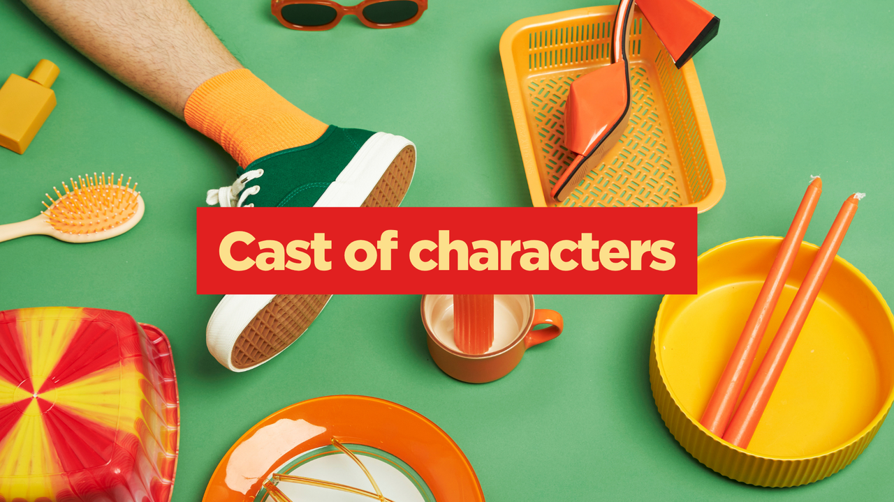 TV and Film Series Bible Presentation in Red Yellow Bold Typographic Style