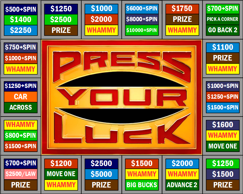 Whammy The All New Press Your Luck Pilot - When Is Press Your Luck On In 2021