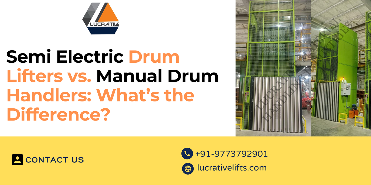 Semi Electric Drum Lifters vs Manual Drum Handlers