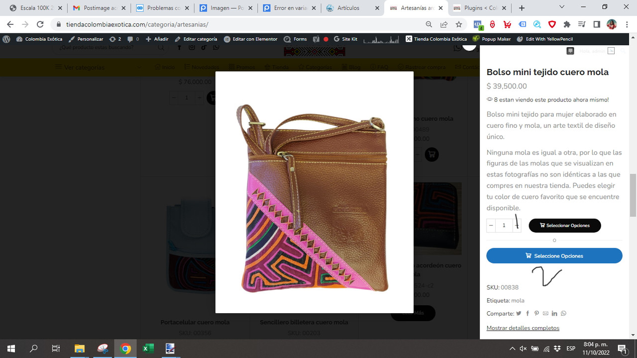 Botón duplicado Seleccionar opciones