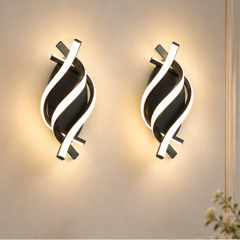 Lot de 2 – Forme ondulée pour une décoration harmonieuse