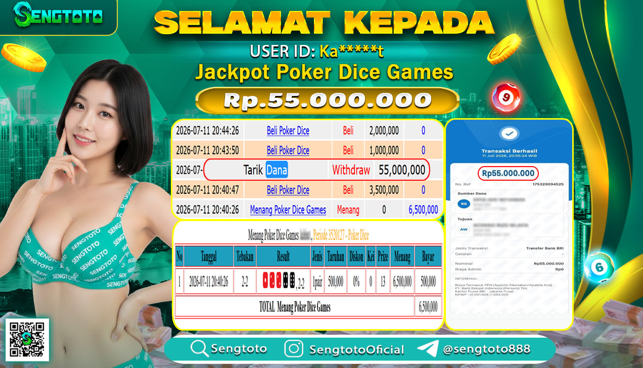 BUKTI PEMBAYARAN LIVEGAME POKER DICE