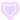 Pixel art of a multicolored heart