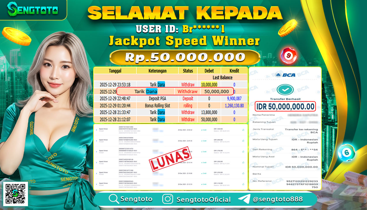 BUKTI PEMBAYARAN SLOT SPEED WINNER