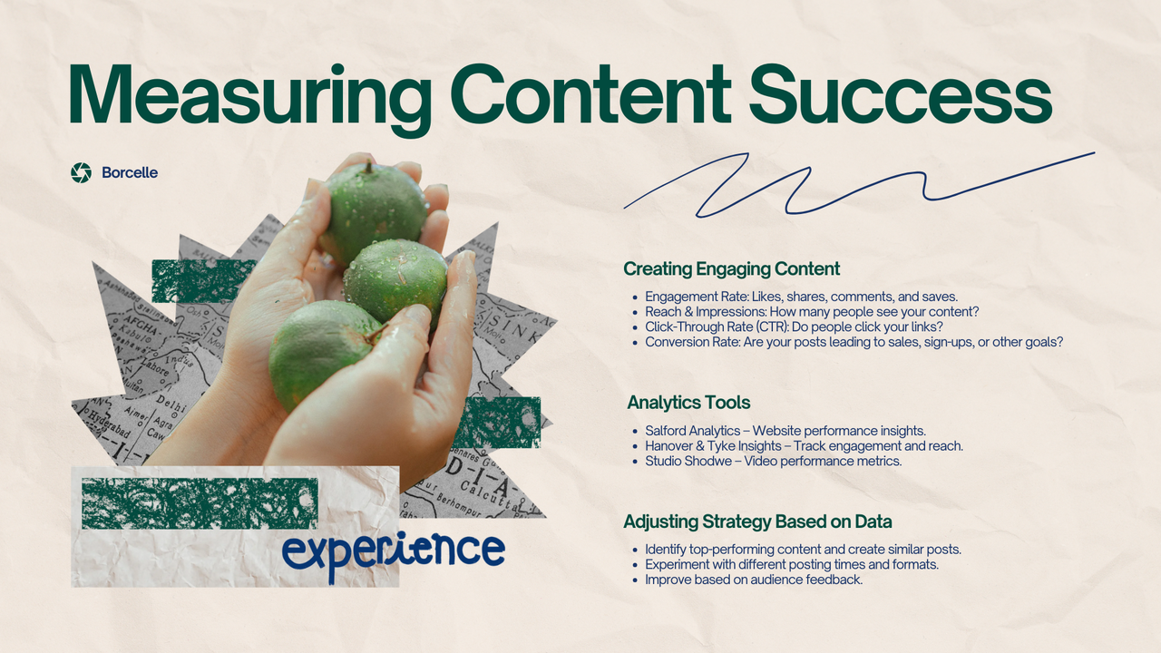 Blue and Orange Creative Content Creation Presentation