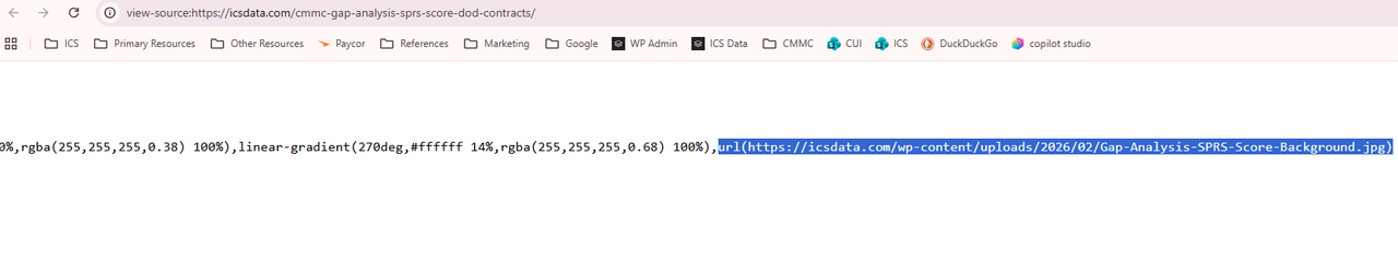 page source image url doesn't include attributes for alt & title