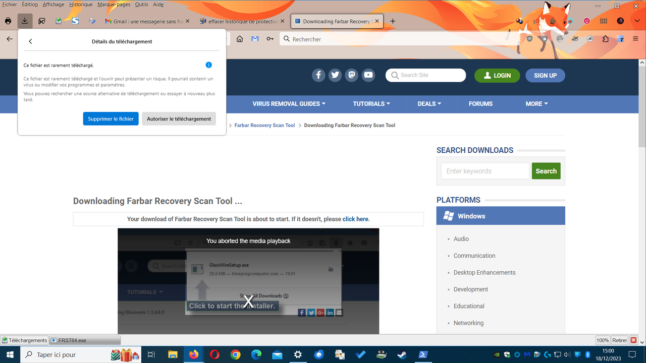 telechargement farbar recovery scan tool bizarre
