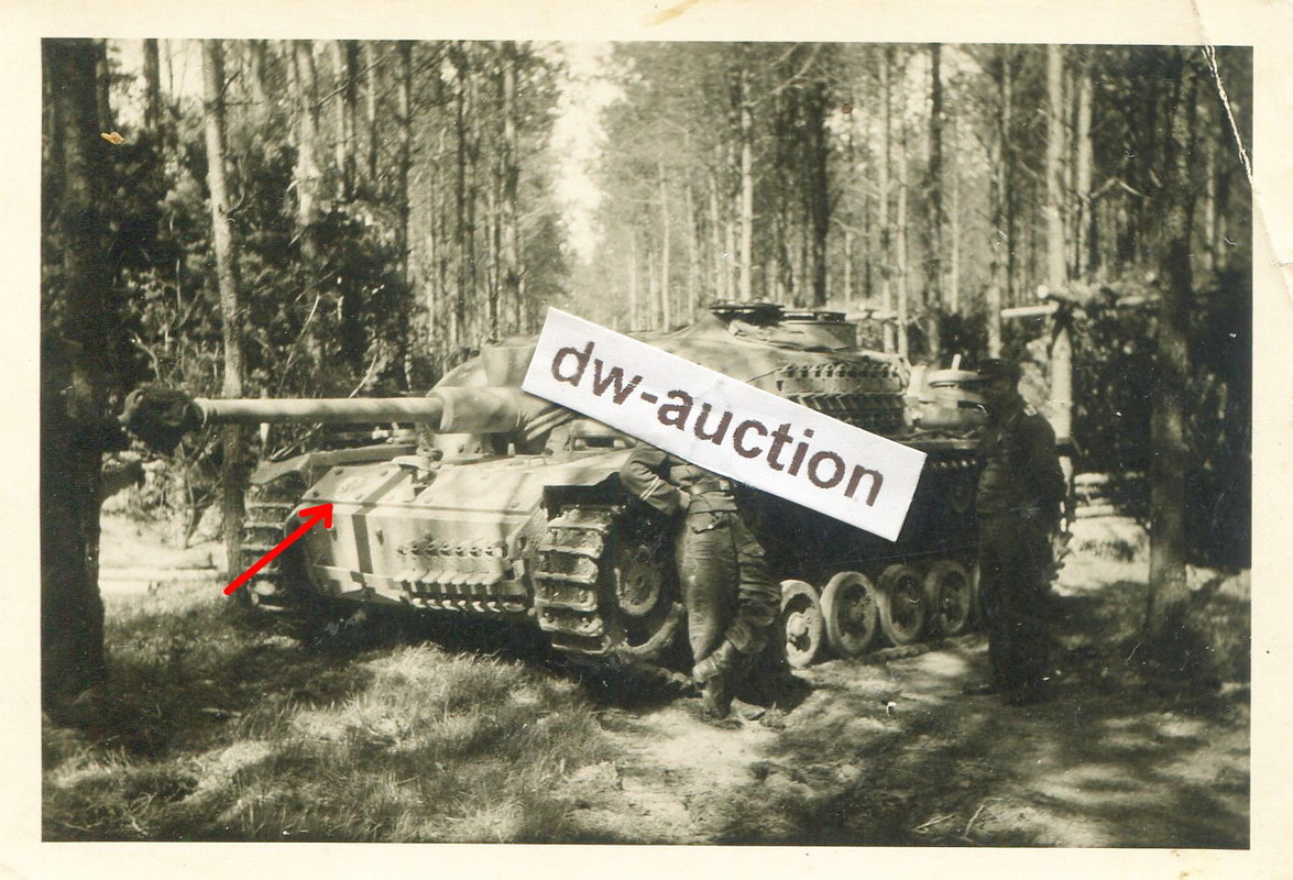 Sturmgeschütz Abt. 667 , Stug Langrohr mit Wappen