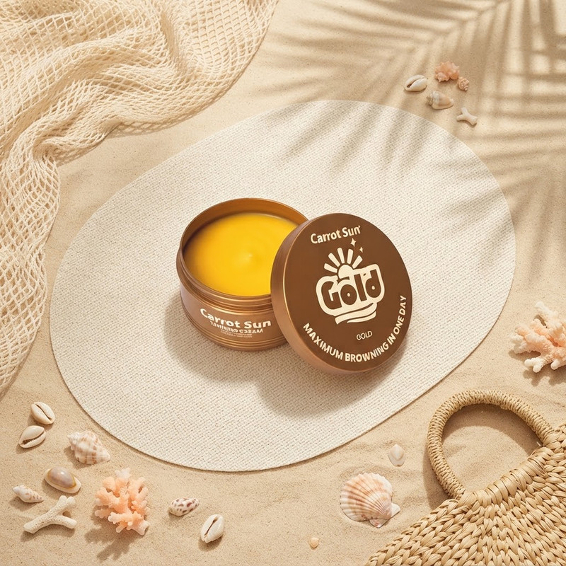 Carrot Sun Tanning Oil Cream - Gold 350ML