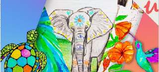 Art for Beginners & Kids: 8 Drawing & Mixed-Media Projects