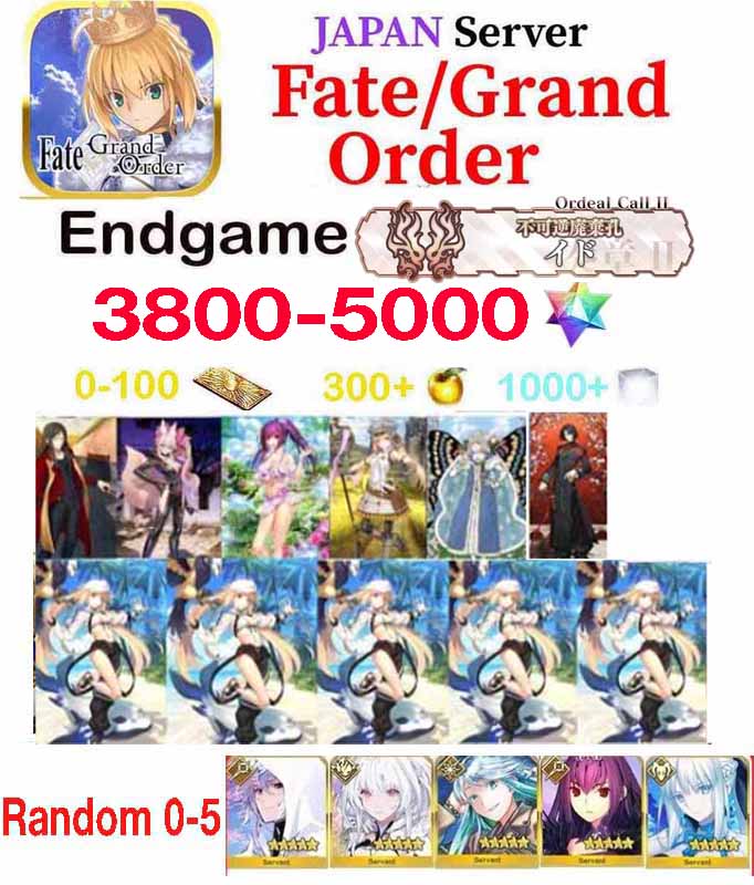 FGO JP Endgame  tài khoản NP5 Cụt Ber 