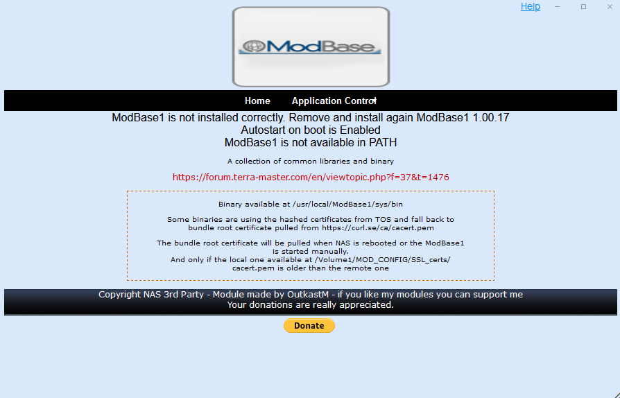 modbase error