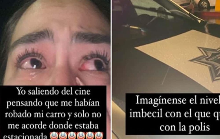 Chica olvida donde estacionó su auto y lo reporta como robado