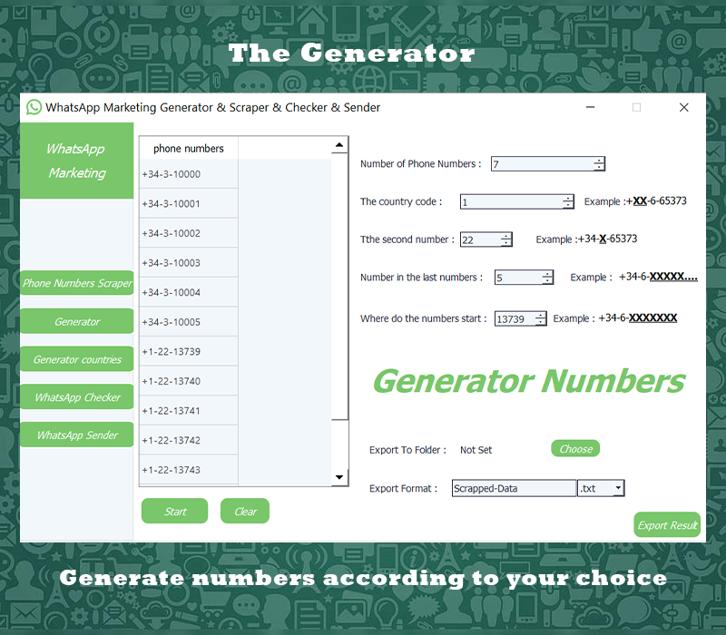 WhatsApp Marketing - Bulk Sender & Generator & Scraper & Filter