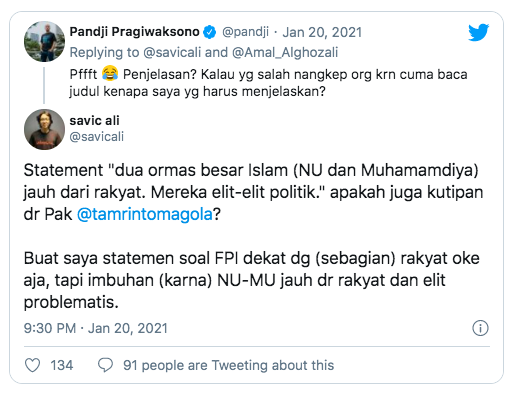 Pandji Soal Serangan Netizen Kesimpulan Utuh Info Sepotong Detikforum