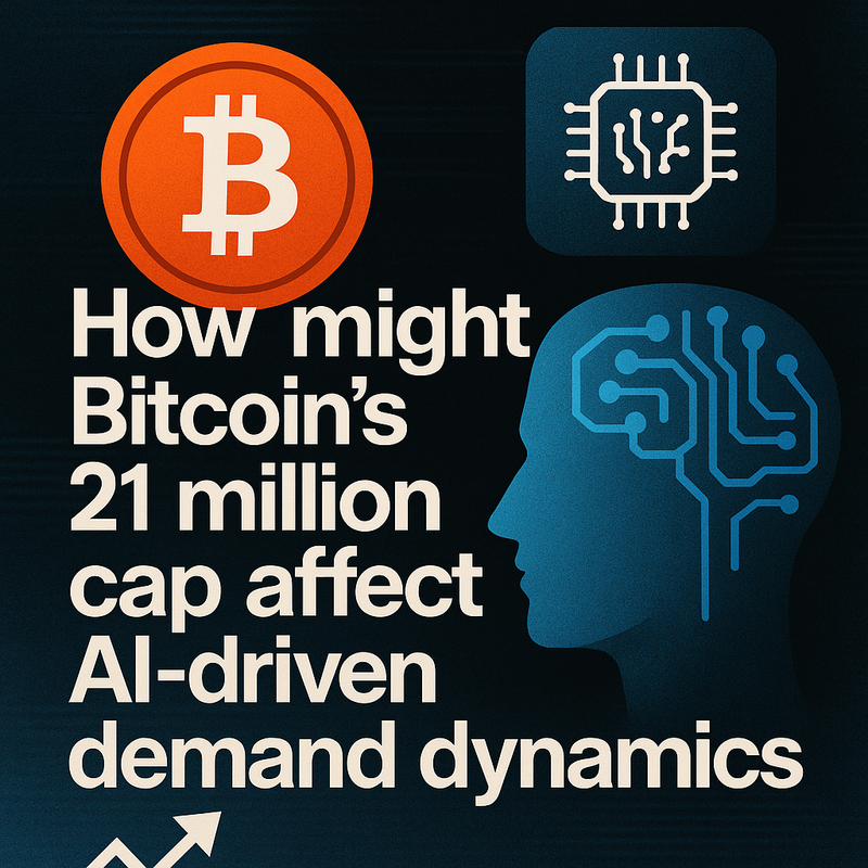 How might Bitcoin’s 21 million cap affect AI-driven demand dynamics