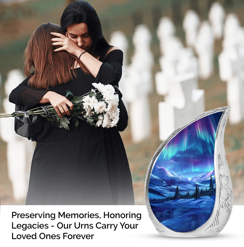 Aurora Urn For Ashes Adult Male Memorial Urns For Cremation Funeral Urn-10 Inch detailed image 3