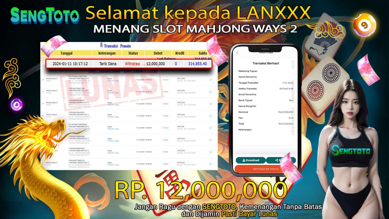 BUKTI PEMBAYARAN SLOT MAHJONG WAYS 2