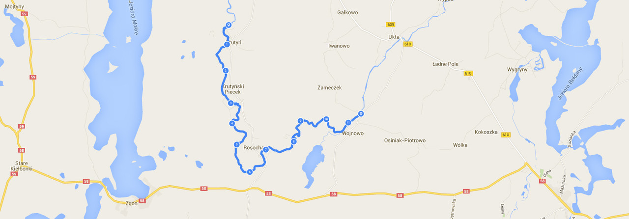 25 - Spływ Krutynią - mapka 2