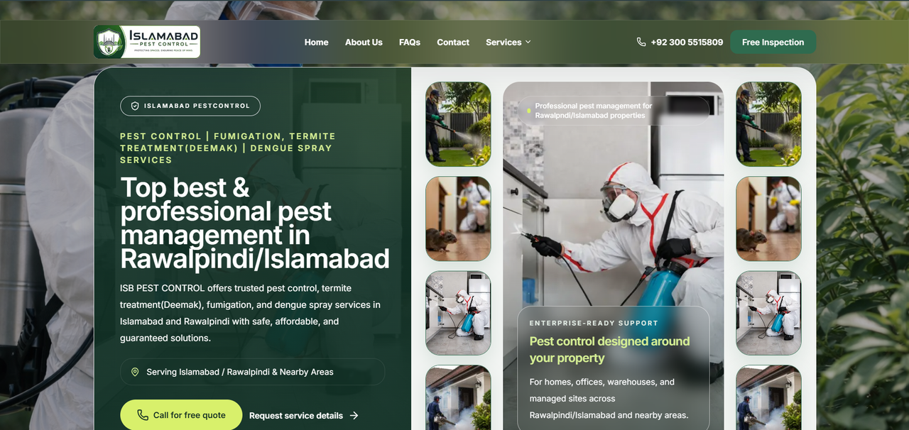 Pest Control Web Application