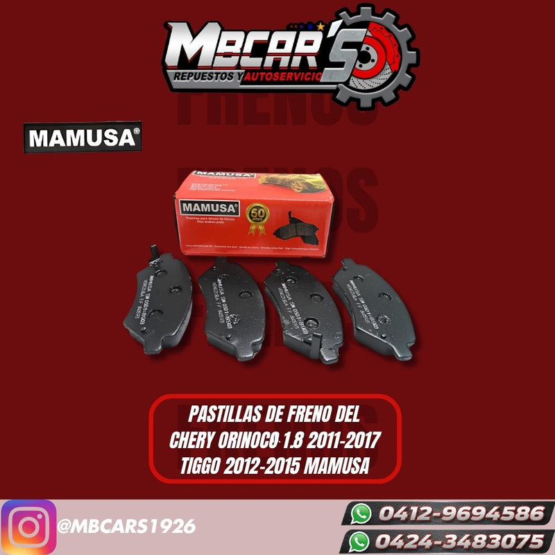 PASTILLAS DE FRENO DEL  CHERY ORINOCO 1.8 11-17 TIGGO 12-15