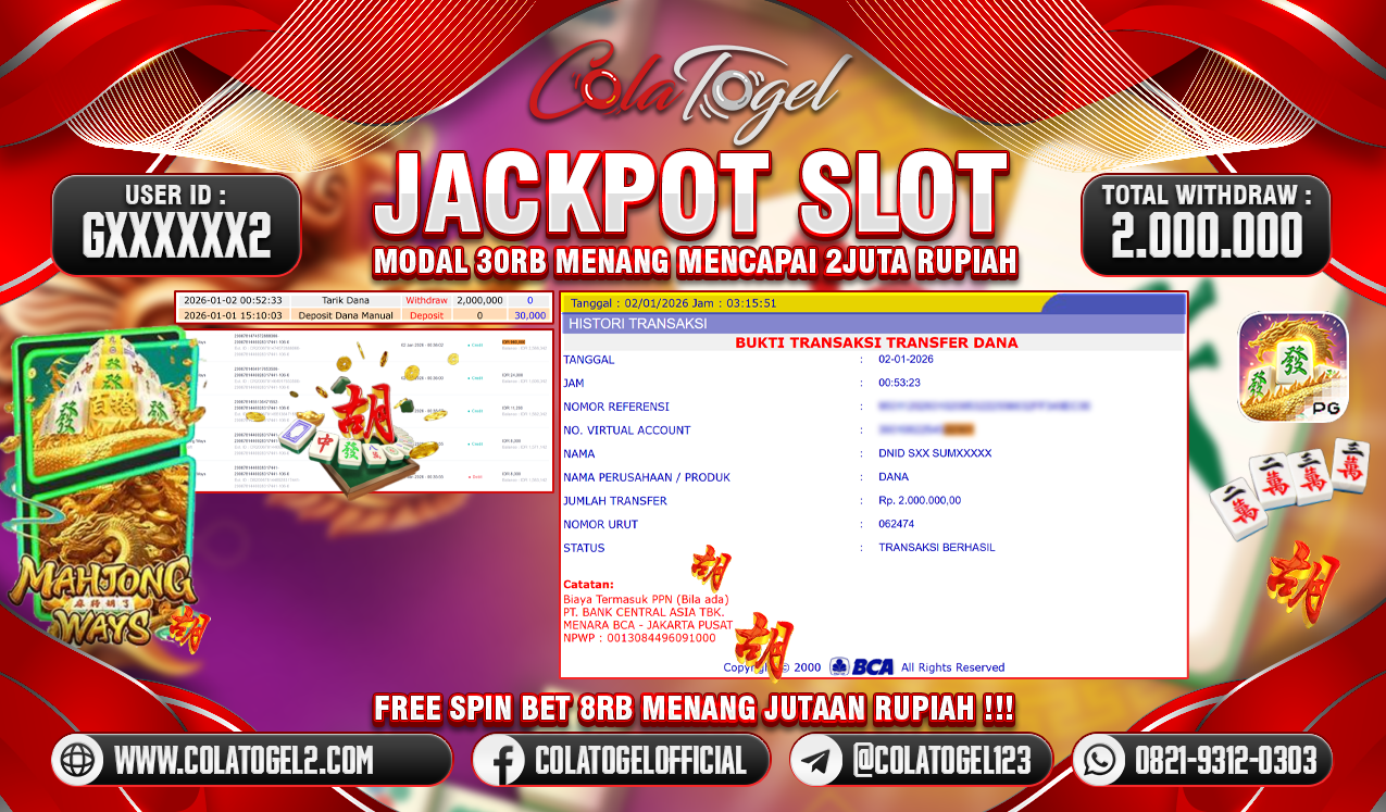 JACKPOT SLOT GACOR!!