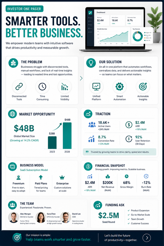 Investor One Pager Generator