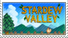 Stamp of the Stardew Valley logo.
