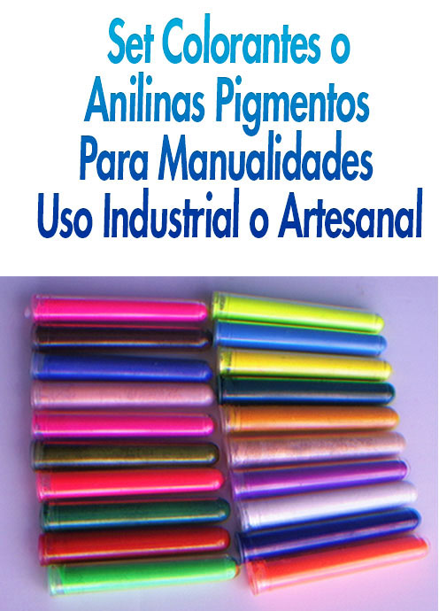 Kit de anilinas pintura ó colorante para porcelanicrón porcelana