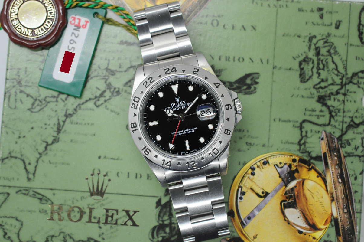 1991 Rolex Explorer II 16570 N Series Black Dial Box \u0026 Papers - Rolex  Forums - Rolex Watch Forum