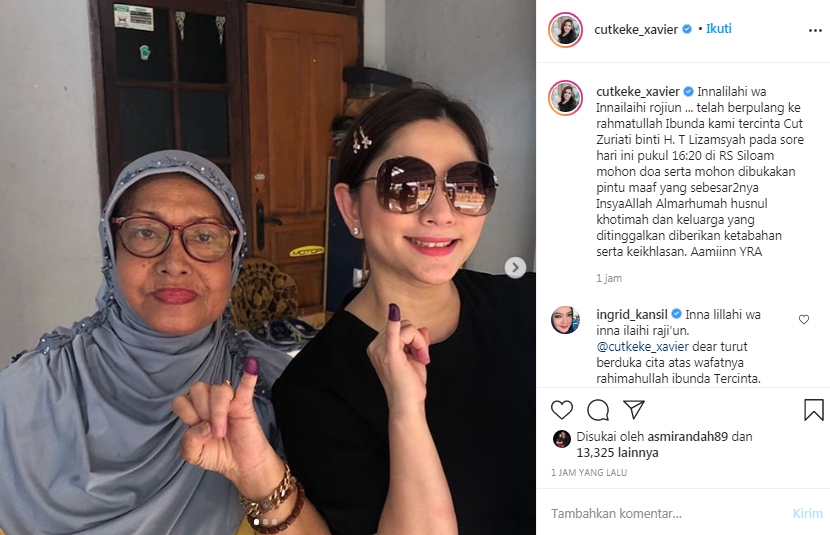 Cut Keke dan mendiang ibunda